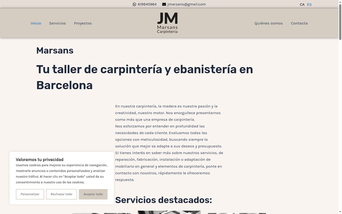 Skjermbilde av samtykkebanneret slik det vises før noen interaksjon