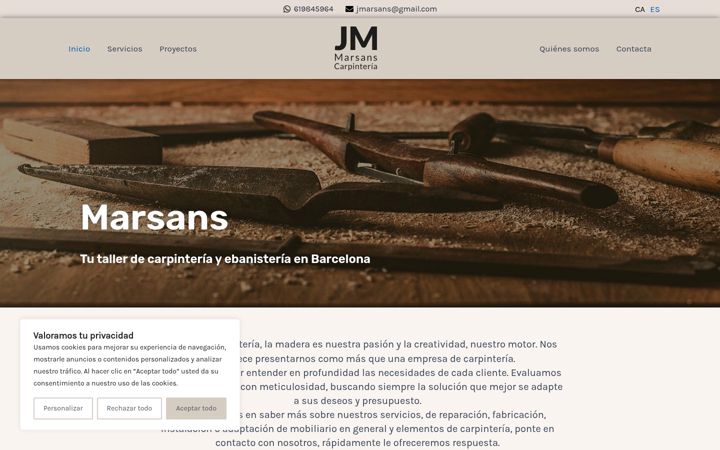 Screenshot of joaquinmarsans.com