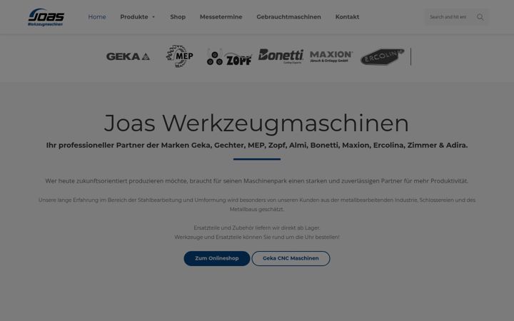 Screenshot of joas-wzm.de