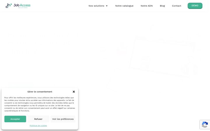 Screenshot of job-access.ch