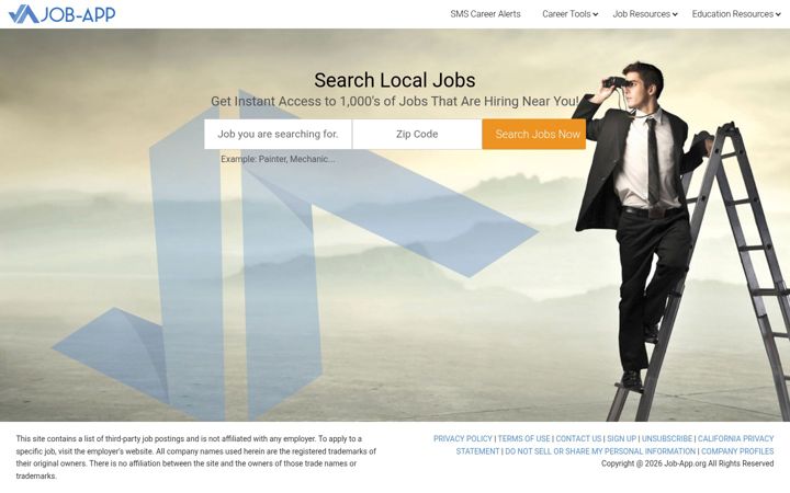 Screenshot of job-app.org