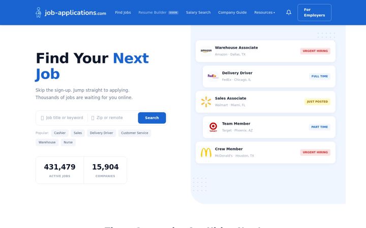 Screenshot van job-applications.com