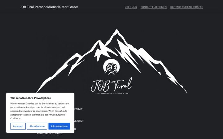 Screenshot of job-tirol.com
