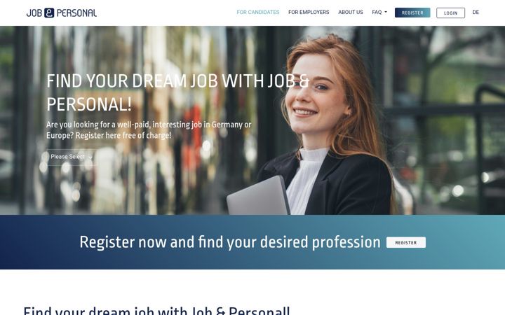 Screenshot of job-und-personal.de