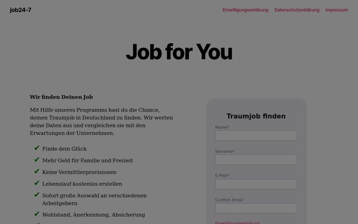 Screenshot of job24-7.de
