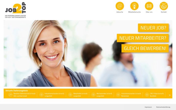 Screenshot of job2top.de