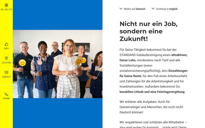 Screenshot of job4cleaning.de