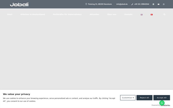Screenshot of jobali.de