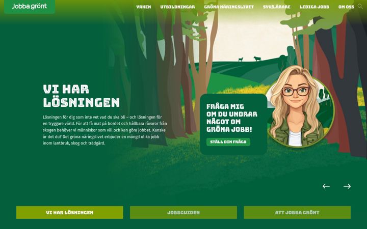 Zrzut ekranu jobbagront.se