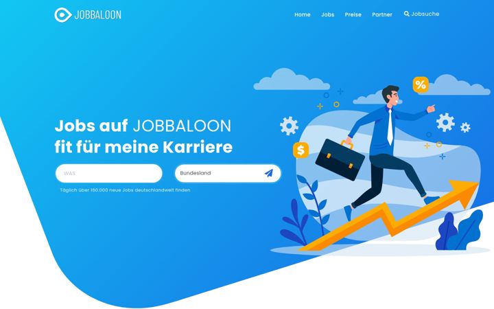 Screenshot of jobbaloon.de