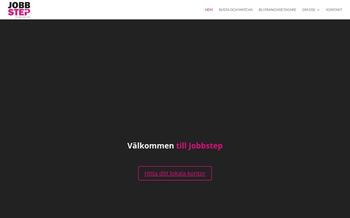Screenshot of jobbstep.se