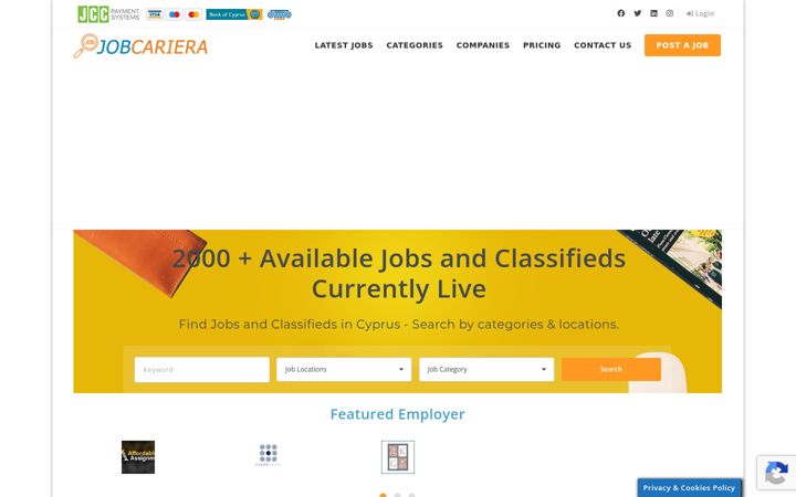 Screenshot of jobcariera.com