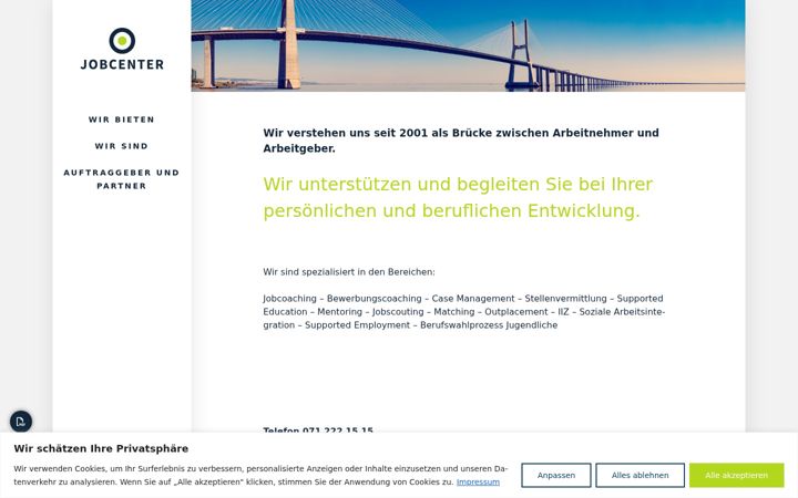 Screenshot of jobcenter-sg.ch