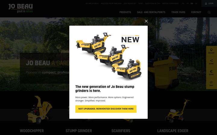Screenshot of jobeau.eu