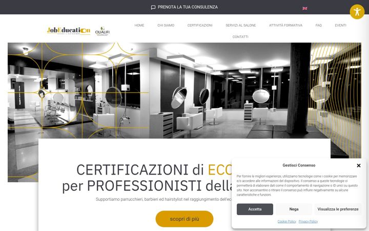 Screenshot of jobeducation.eu