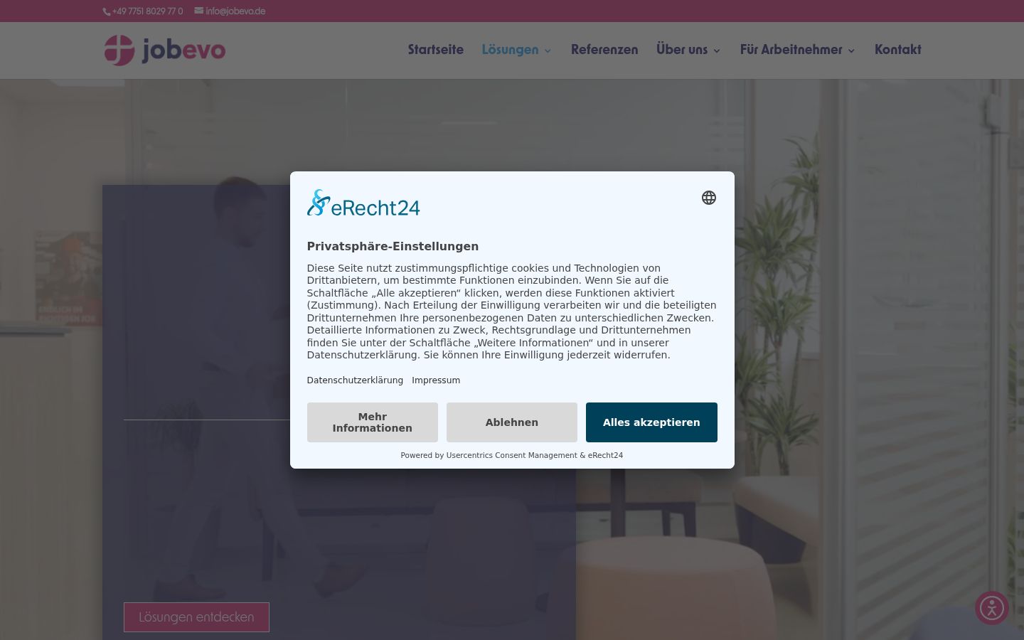 Sutikimo reklamjuostės, rodytos prieš bet kokią sąveiką, ekrano kopija