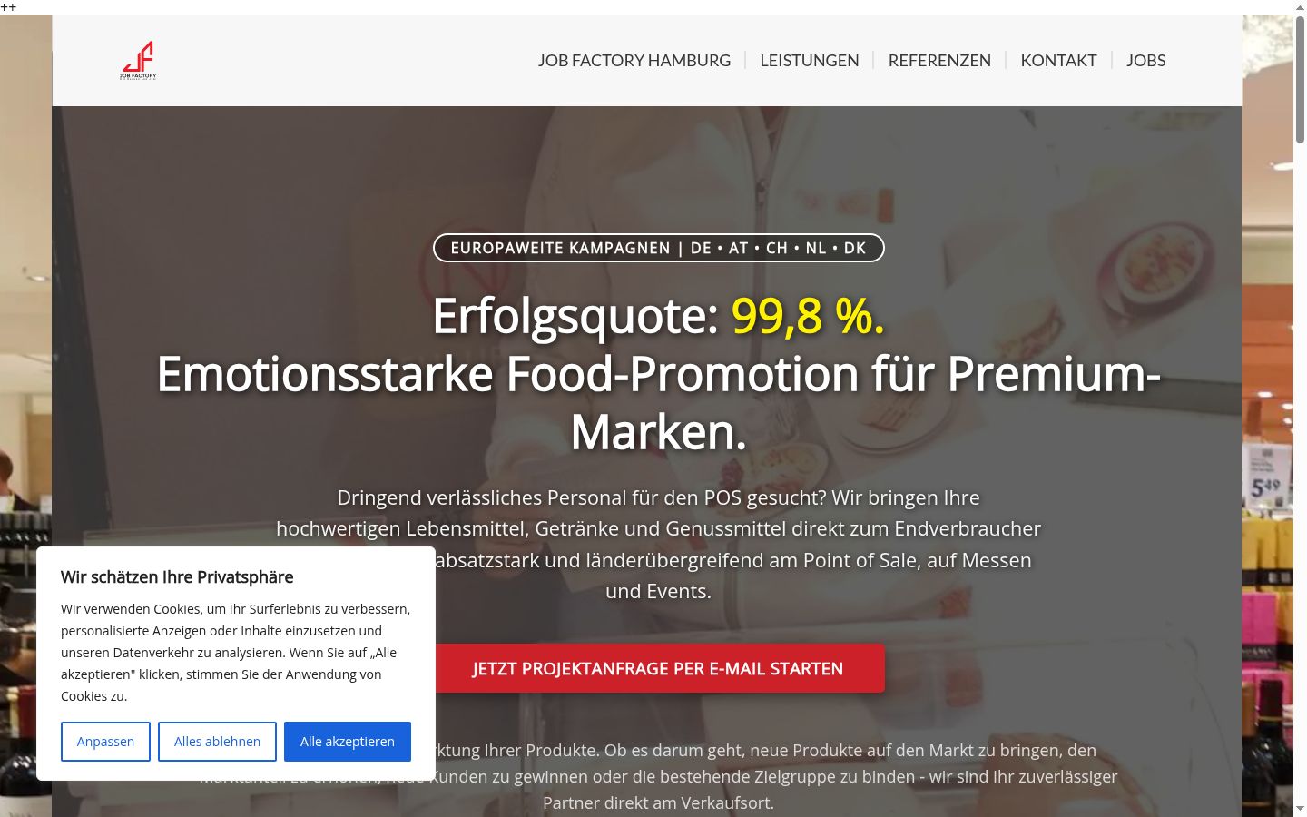 Sutikimo reklamjuostės, rodytos prieš bet kokią sąveiką, ekrano kopija