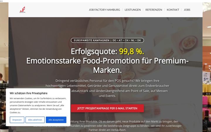 Screenshot of jobfactory-hh.de