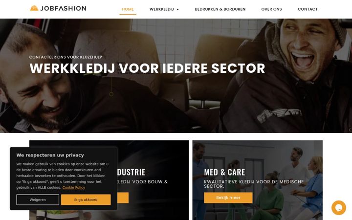 Screenshot of jobfashion.be