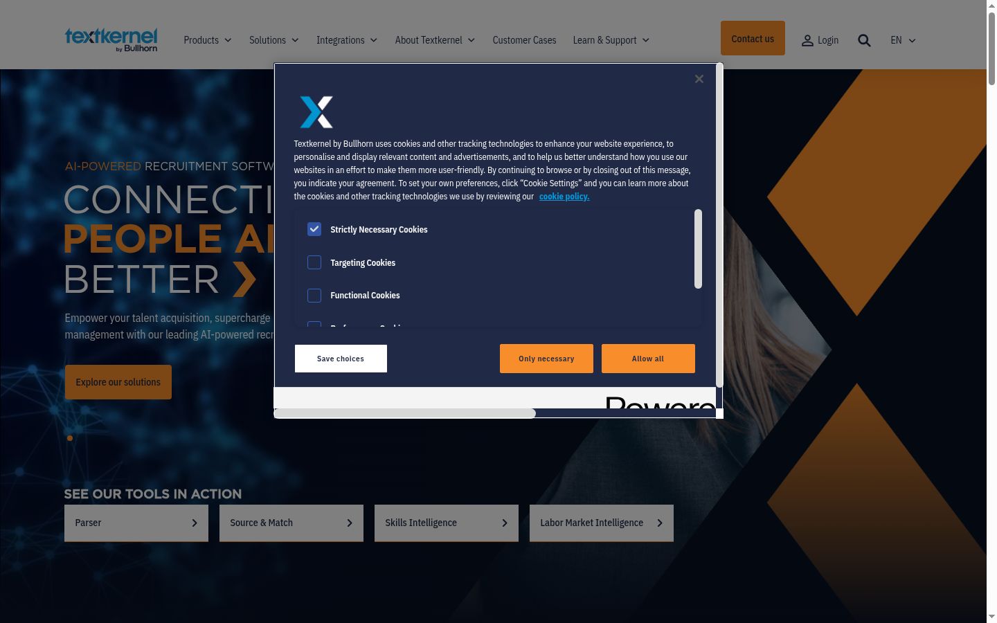 Screenshot tal-banner tal-kunsens muri qabel kwalunkwe interazzjoni
