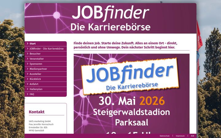 Screenshot of jobfinder-messe.de