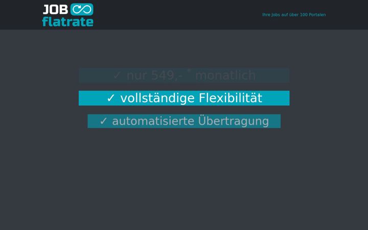 Screenshot of jobflatrate.de