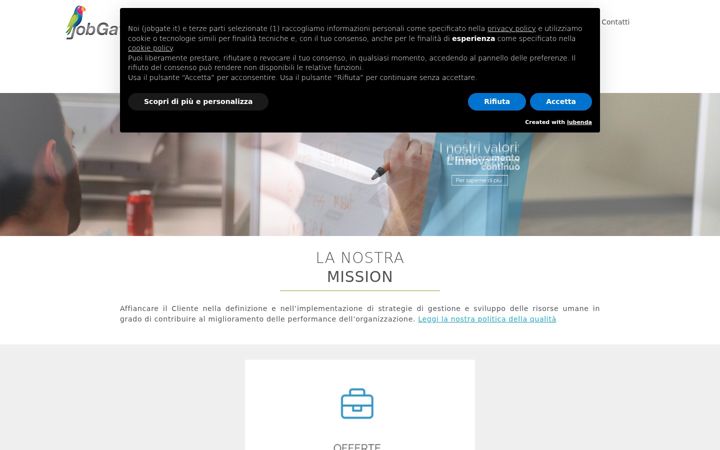Screenshot of jobgate.it