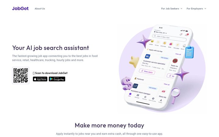 Screenshot of jobget.com
