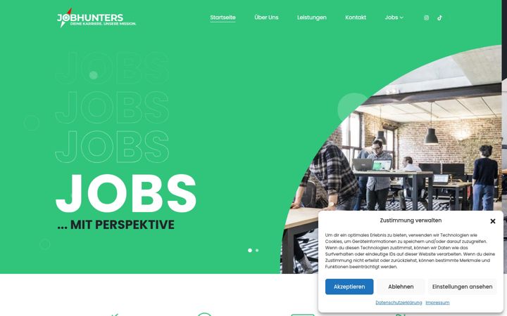 Screenshot of jobhunters.at