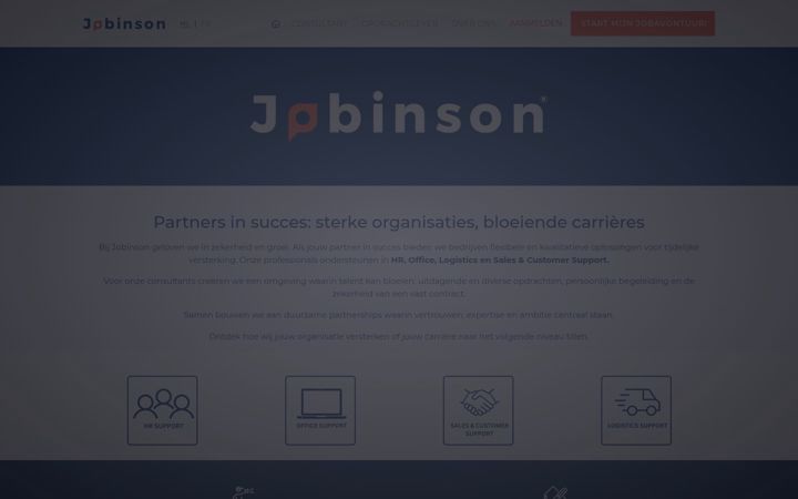 Screenshot of jobinson.be