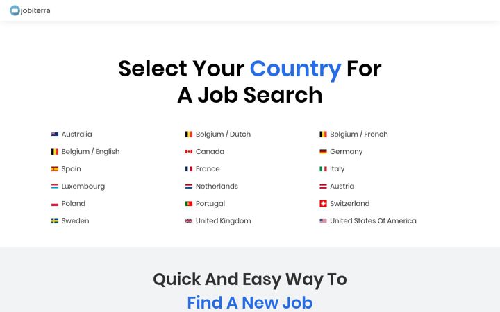 Screenshot of jobiterra.com