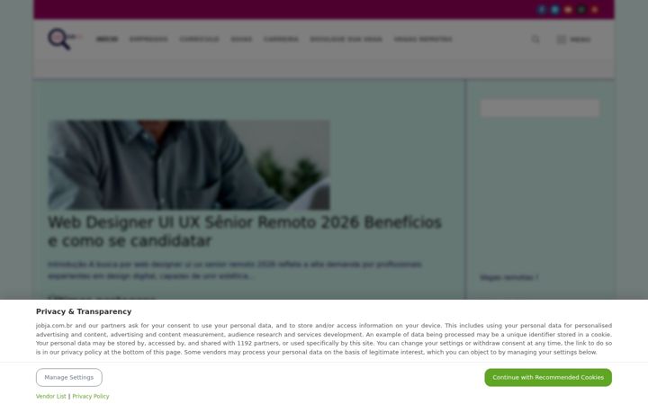 Screenshot of jobja.com.br