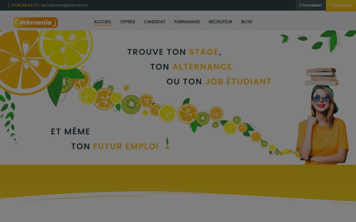 Screenshot of jobmania.fr