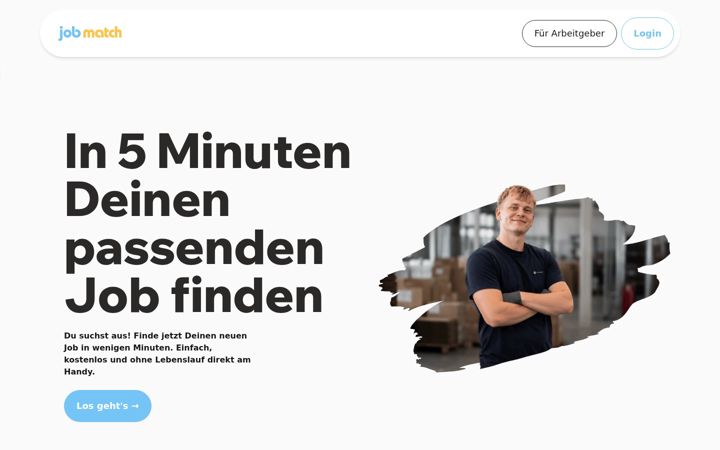 Screenshot of jobmatch.de
