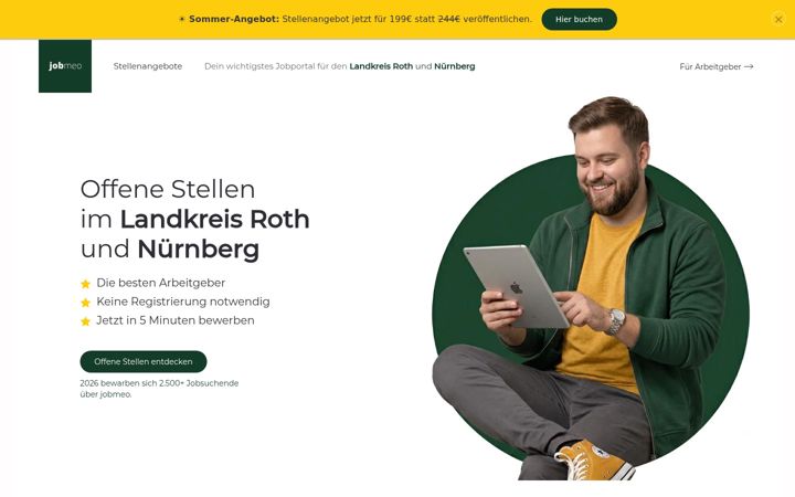 Screenshot of jobmeo.de