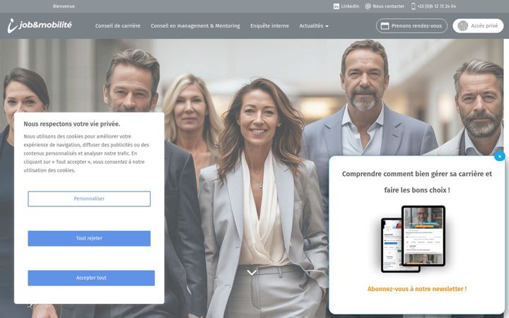 Screenshot of jobmobilite.com