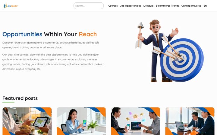 Screenshot of jobneeder.com