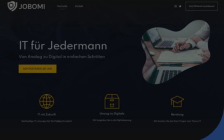 Screenshot of jobomi.de