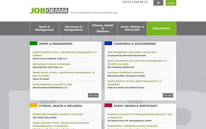 Screenshot of joborama.de