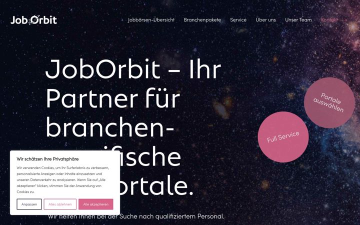 Screenshot of joborbit.de