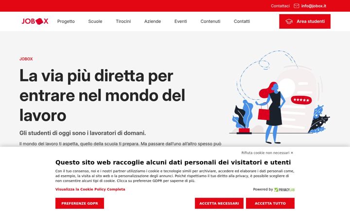 Screenshot of jobox.it