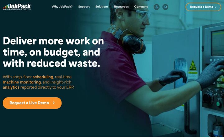 Screenshot of jobpack.com
