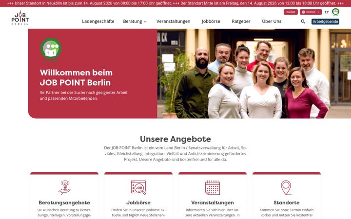 Screenshot of jobpoint-berlin.de