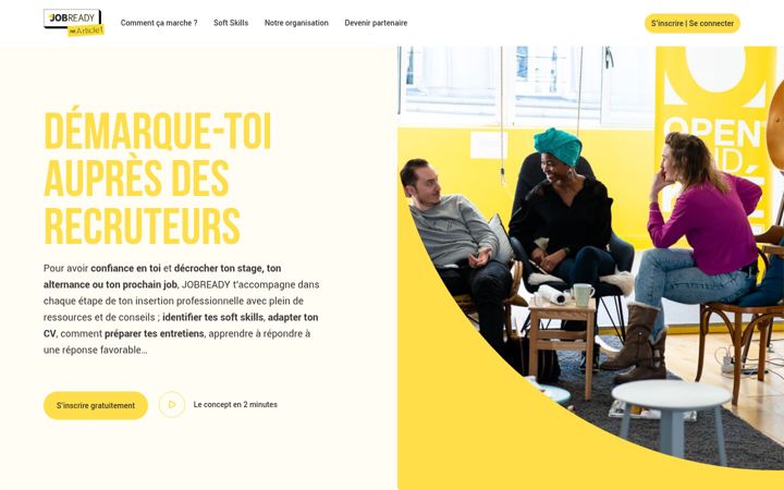 Screenshot of jobready.fr
