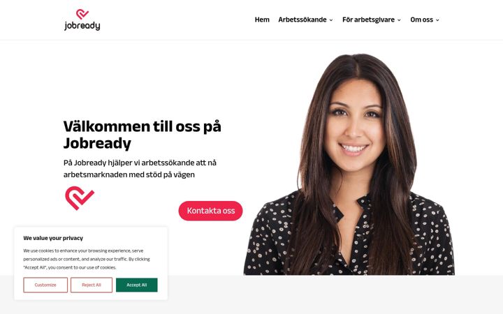 Screenshot of jobready.se