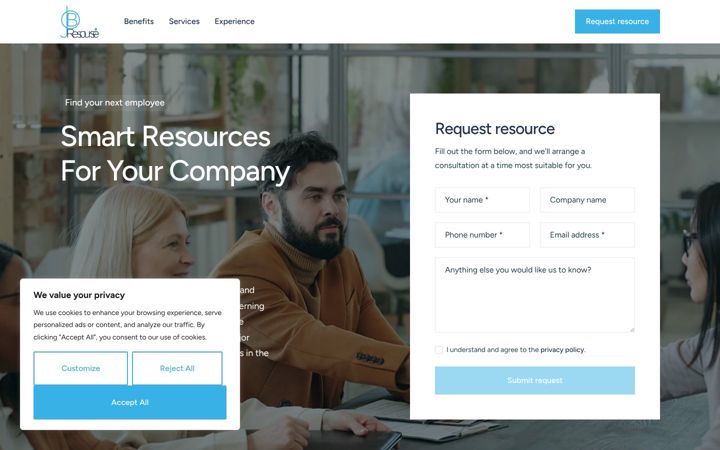 Screenshot of jobresourse.com