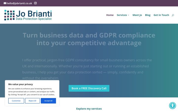 Screenshot of jobrianti.co.uk