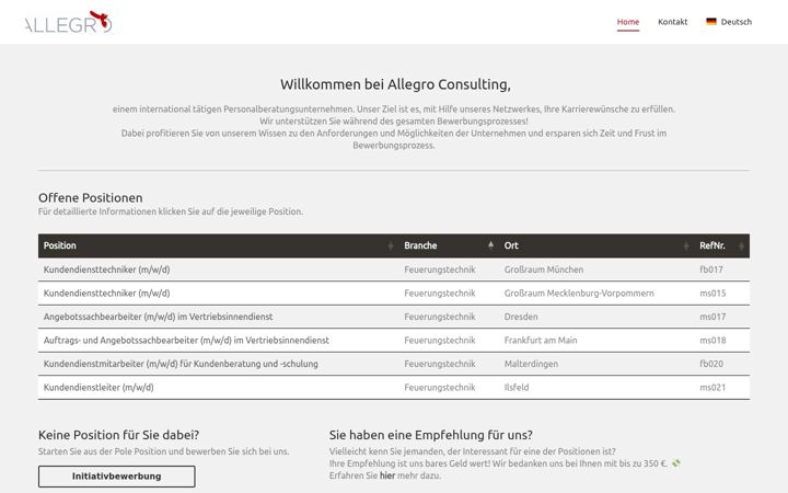Screenshot of jobs-allegro.de
