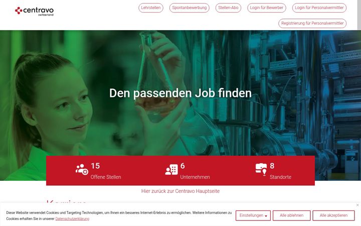 Screenshot of jobs-centravo.ch