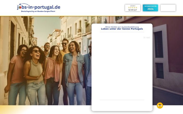 Screenshot of jobs-in-portugal.de